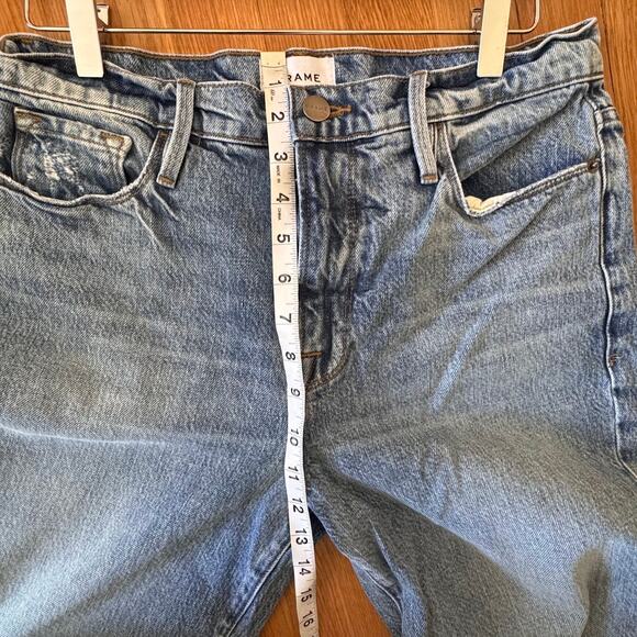 FRAME Le Drew Bootcut Cotton Jeans in Cascade Blue Size 28 LDW385 - Picture 5 of 7